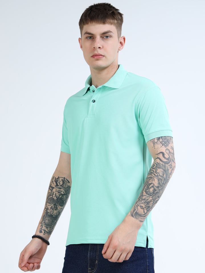 DK 01 Driknit Microfiber Polo Tshirt - Ice Green