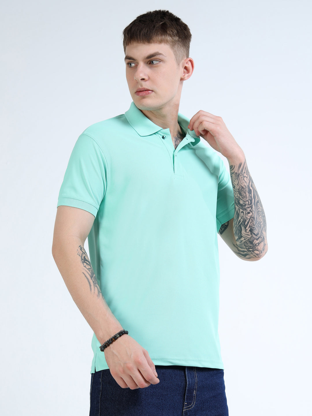 DK 01 Driknit Microfiber Polo Tshirt - Ice Green