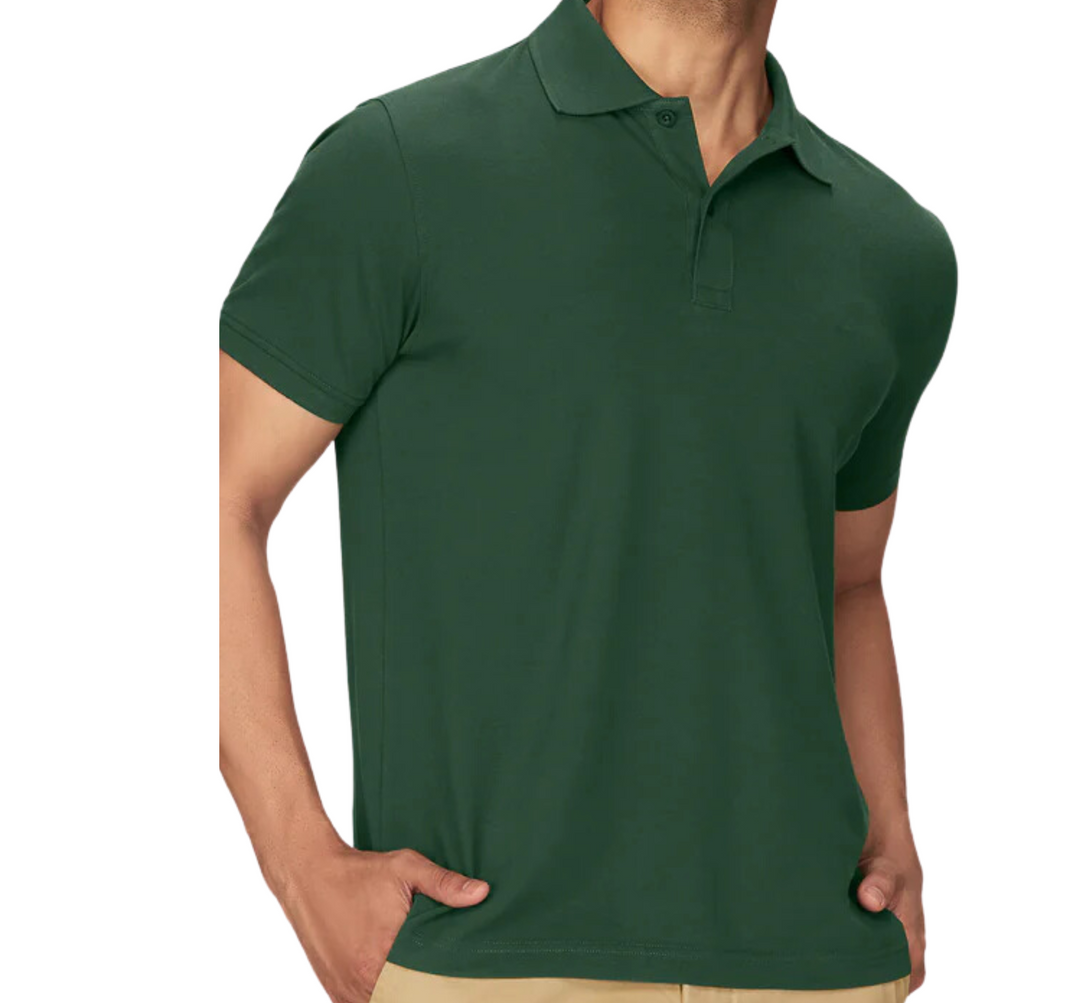 LE 01 Polo T-Shirt-(OLIVE GREEN)