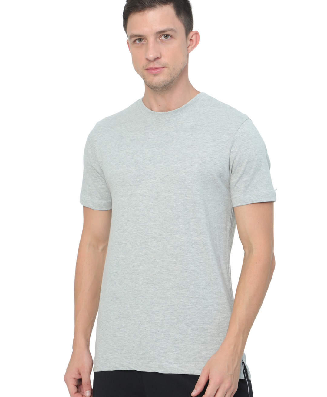 BU 07 Crew T-Shirt - Grey Melange