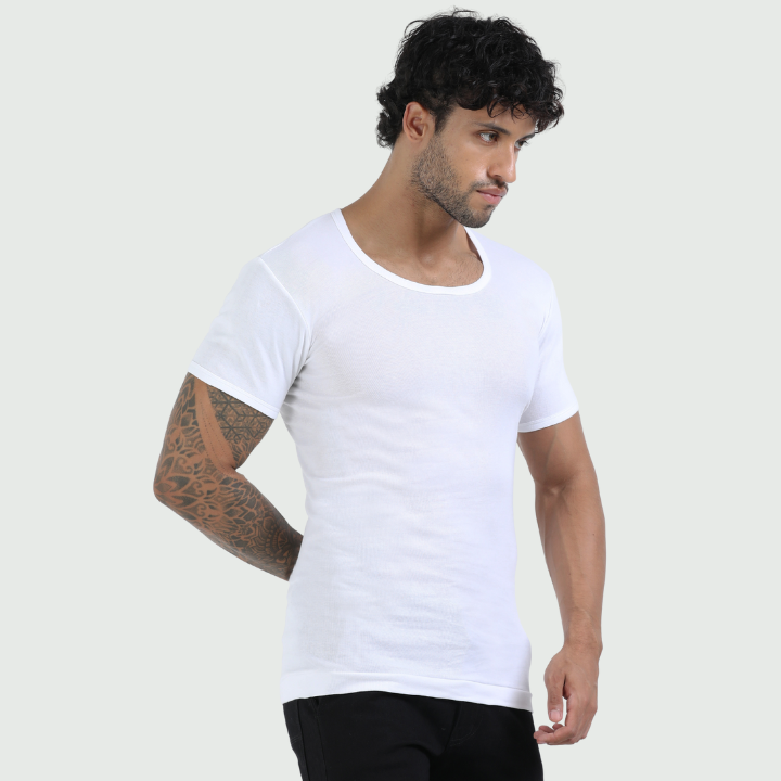 CA 305 Rib Half Sleeve Vest  RNS (Pack of 5)