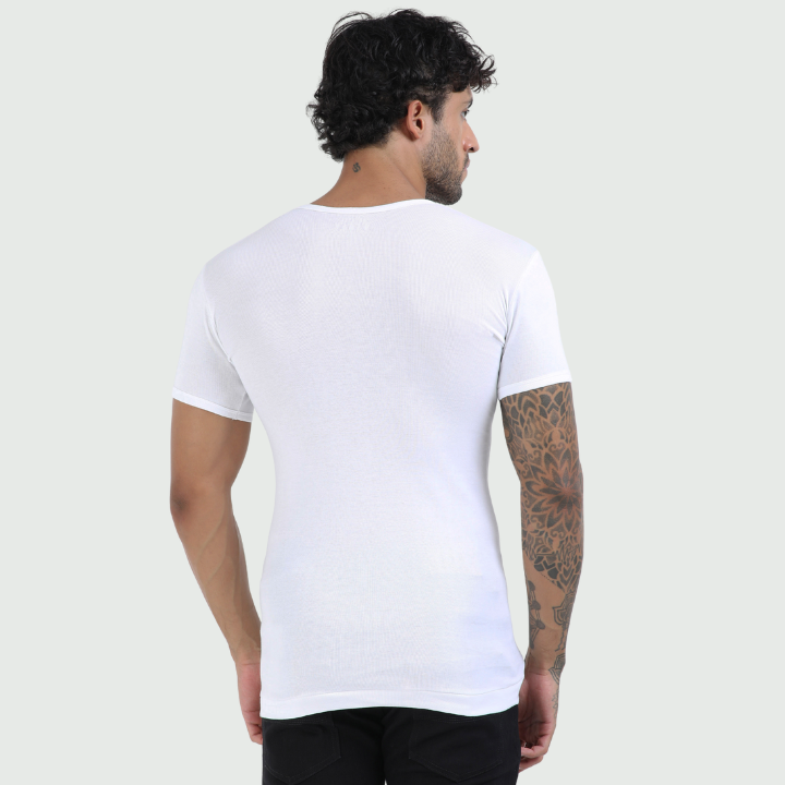 CA 305 Rib Half Sleeve Vest  RNS  (Pack of 3)