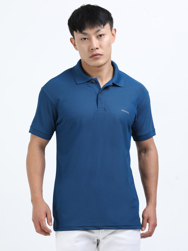 DK 01 Driknit Microfiber Polo Tshirt - Sailor Blue