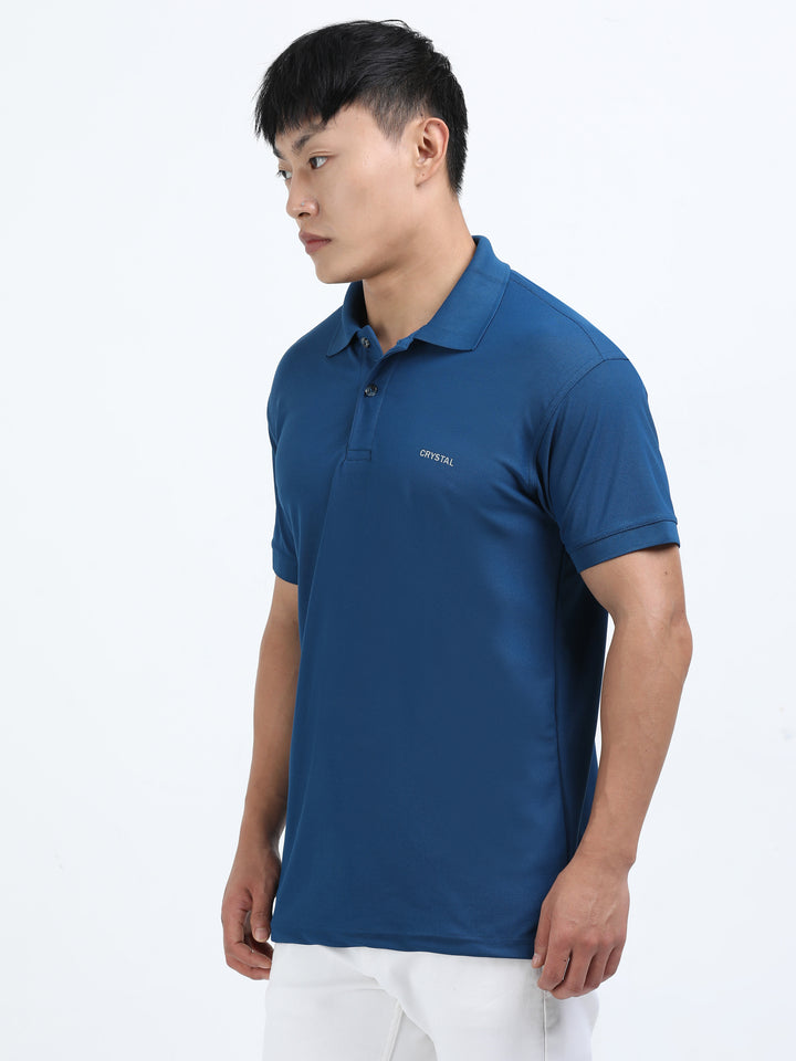 DK 01 Driknit Microfiber Polo Tshirt - Sailor Blue