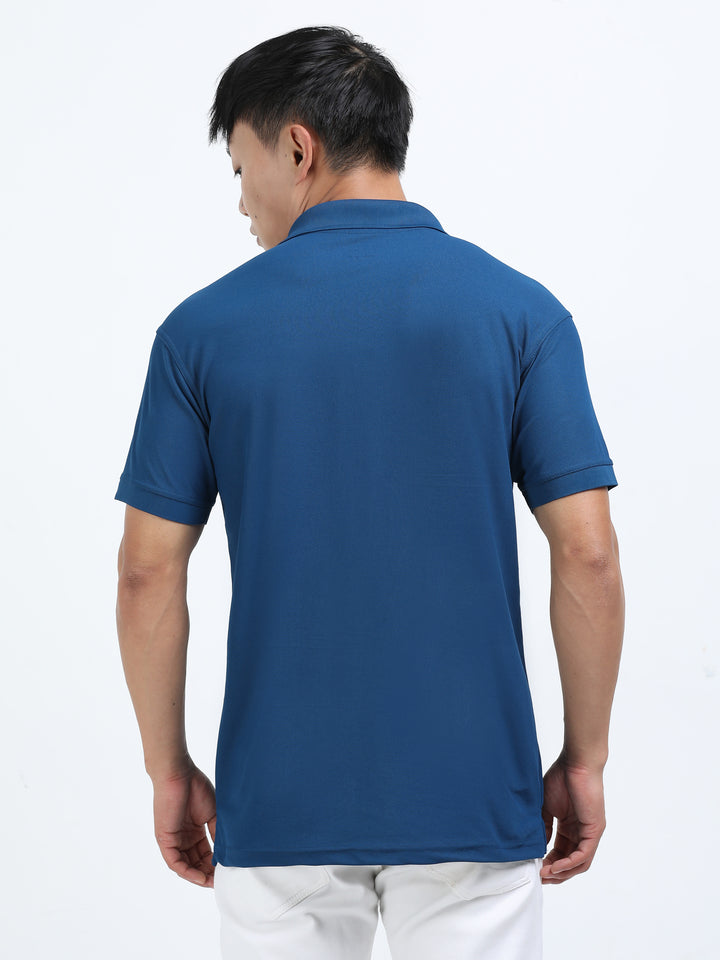 DK 01 Driknit Microfiber Polo Tshirt - Sailor Blue