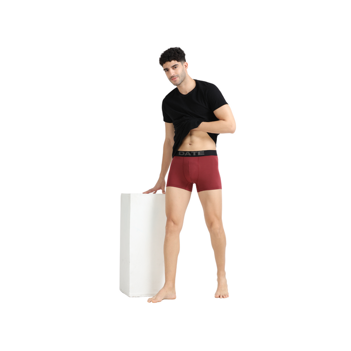 Date Modal Elastane Men's Trunks (Pack of 5)- Assorted