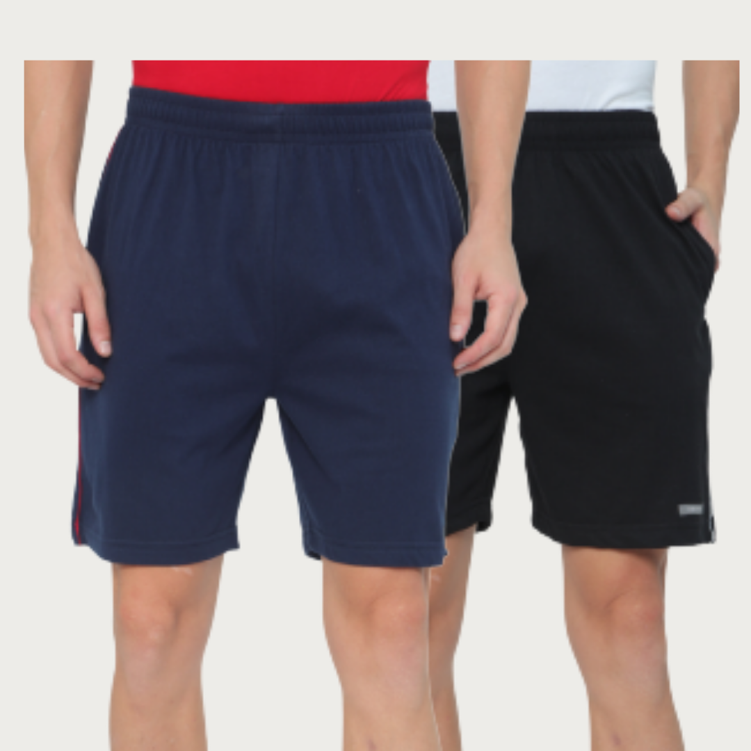 Knit Shorts - Black / Navy