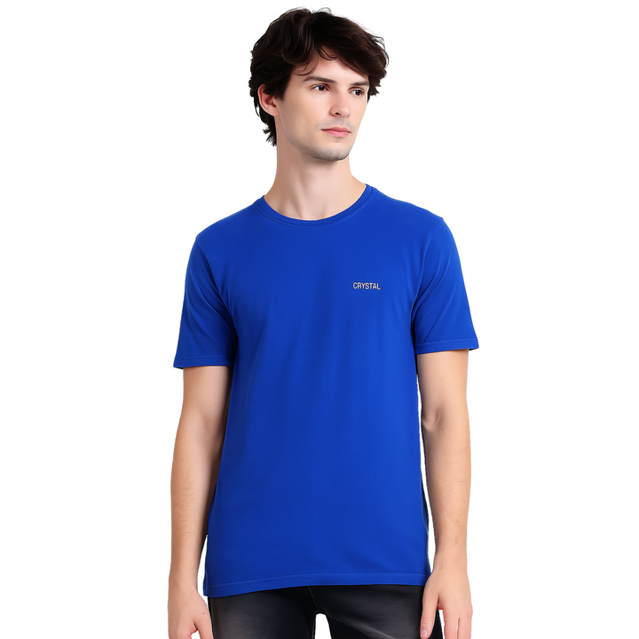 BU 07 Basic T- shirt  (Pack of 3) - (Navy,Royal Blue,Light Blue)