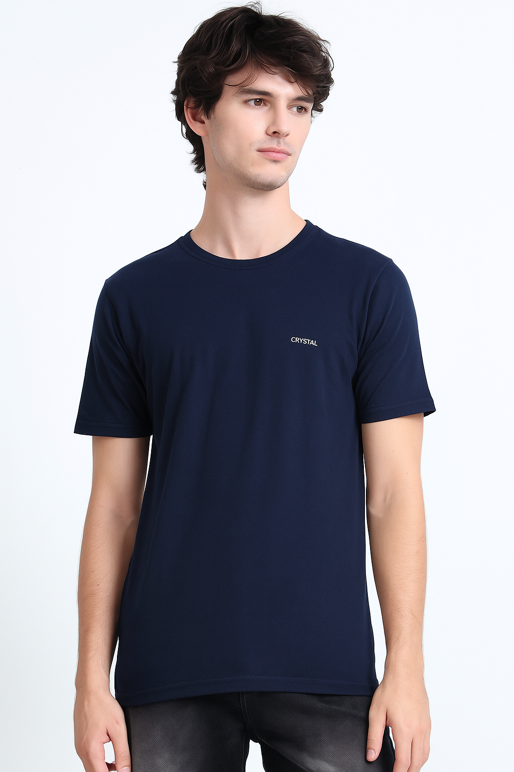 BU 07 Basic T- shirt Navy-1