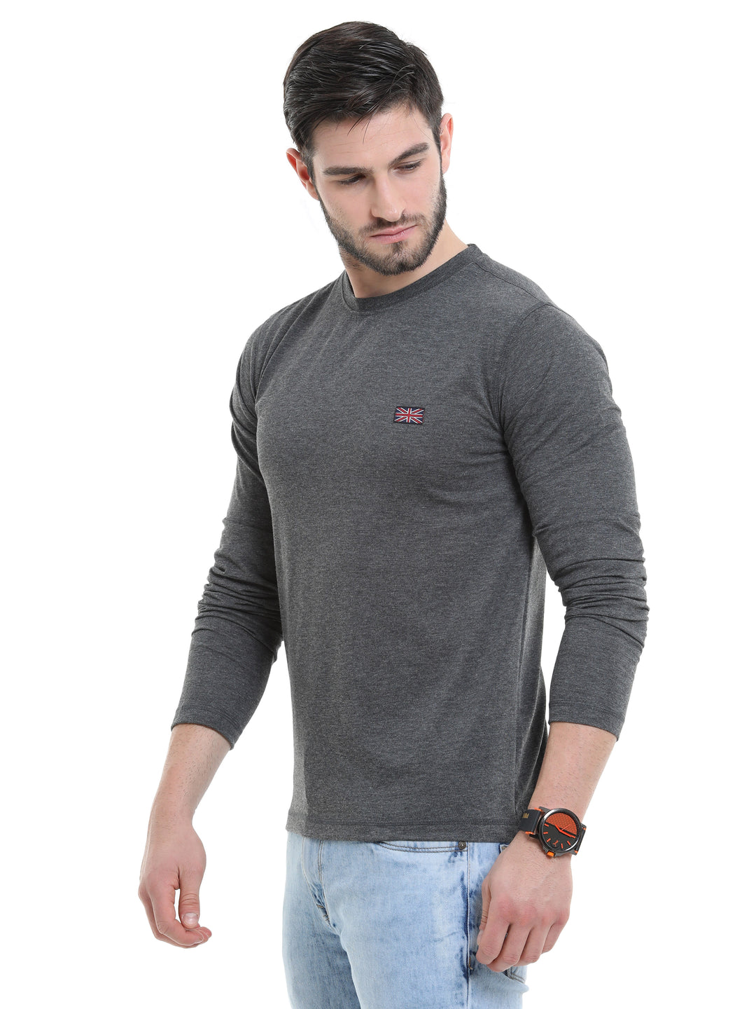 BU_09_Round_Neck_Long_Sleeve-Charcoal_Melange-2