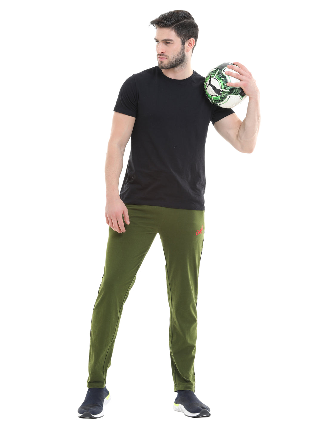Basic Track Pant-Olive