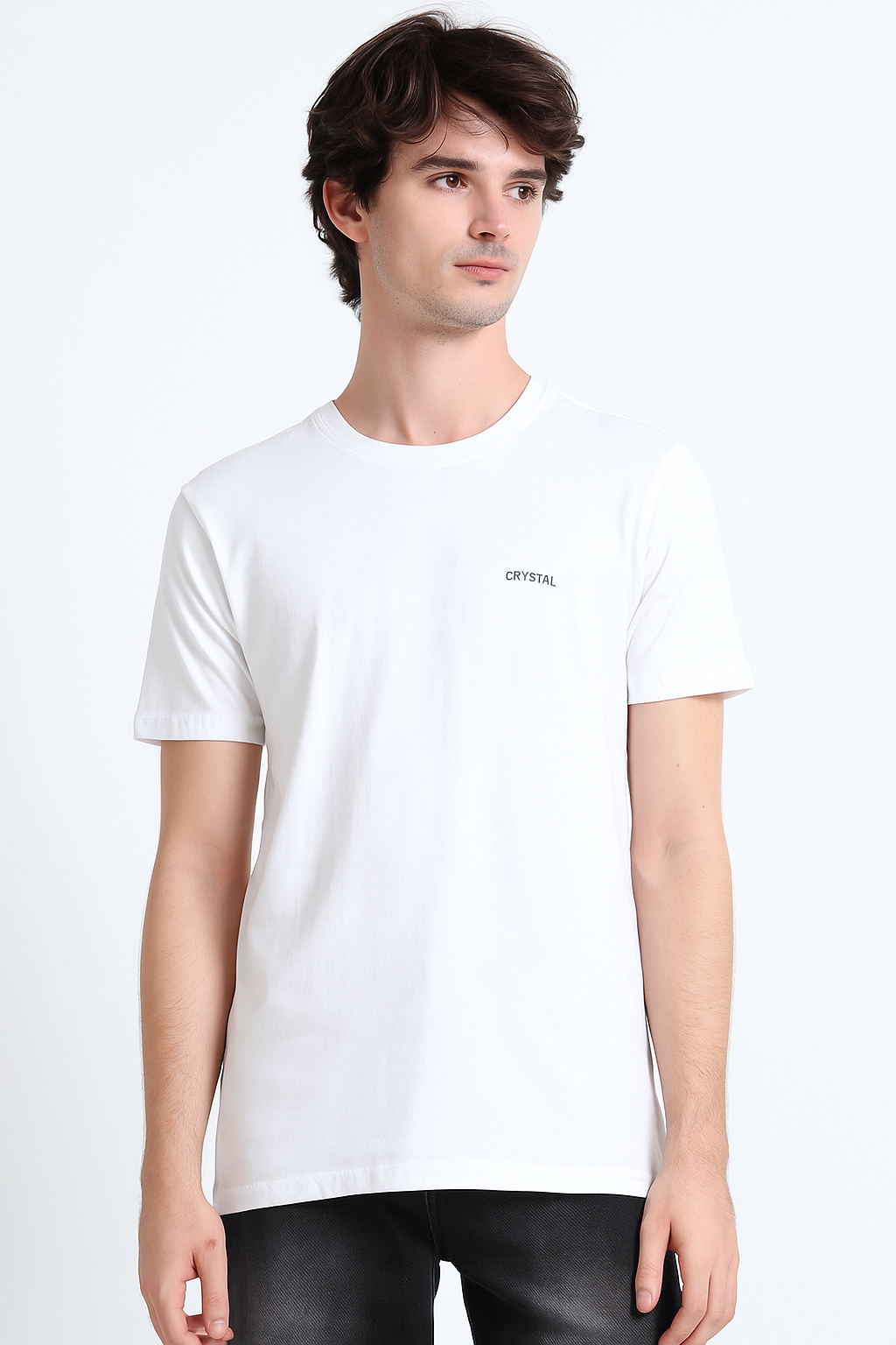 BU 07 Basic T- shirt  (Pack of 3) -(Navy,White,Olive)