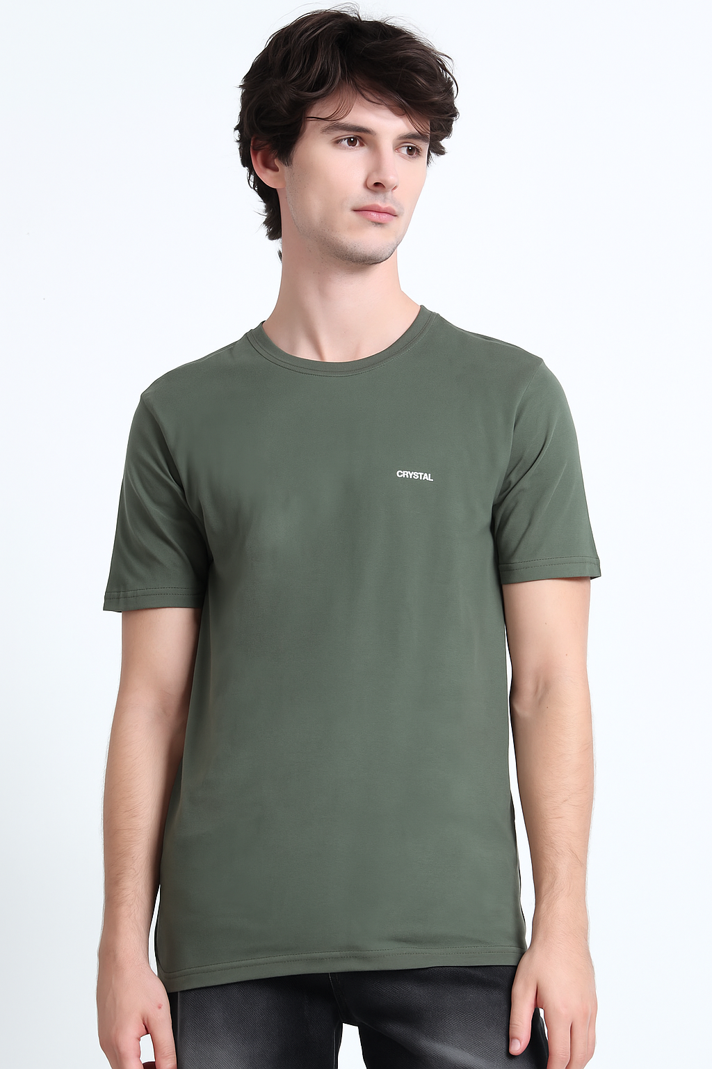 BU 07 Basic T- shirt  (Pack of 3) -(Black , Olive,Navy)