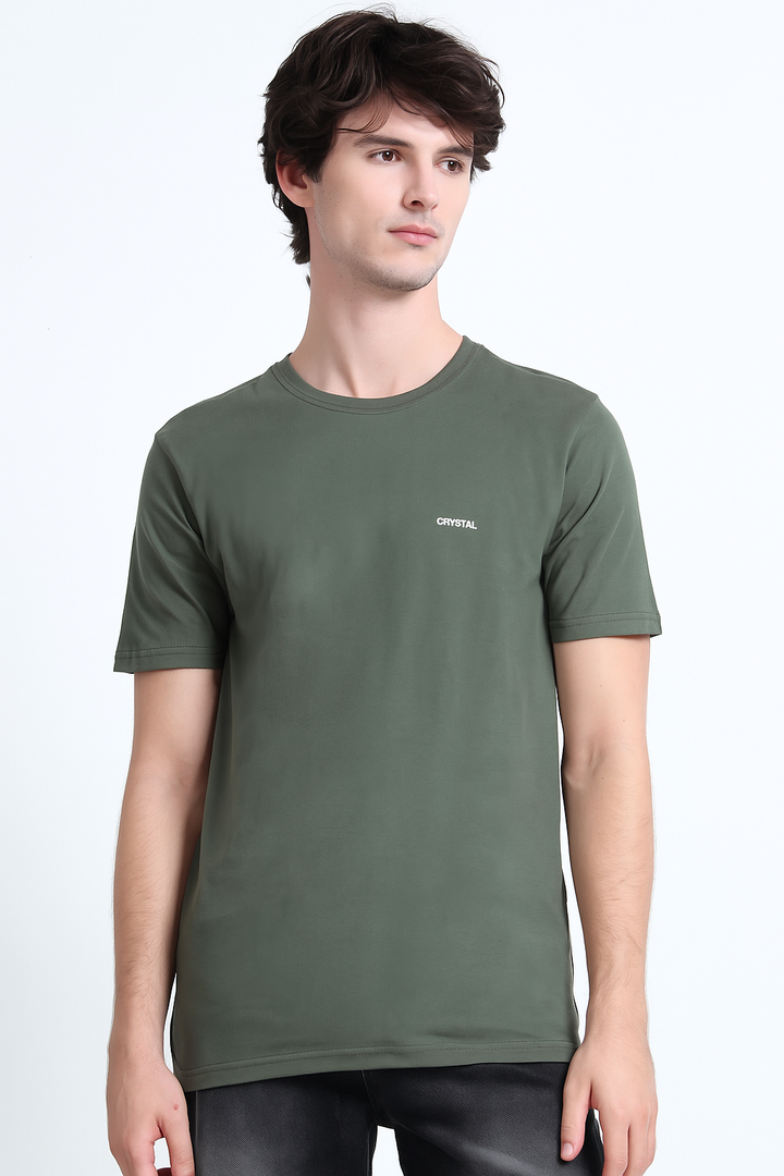 BU 07 Basic T- shirt  (Pack of 3) -(Black , Olive,Navy)
