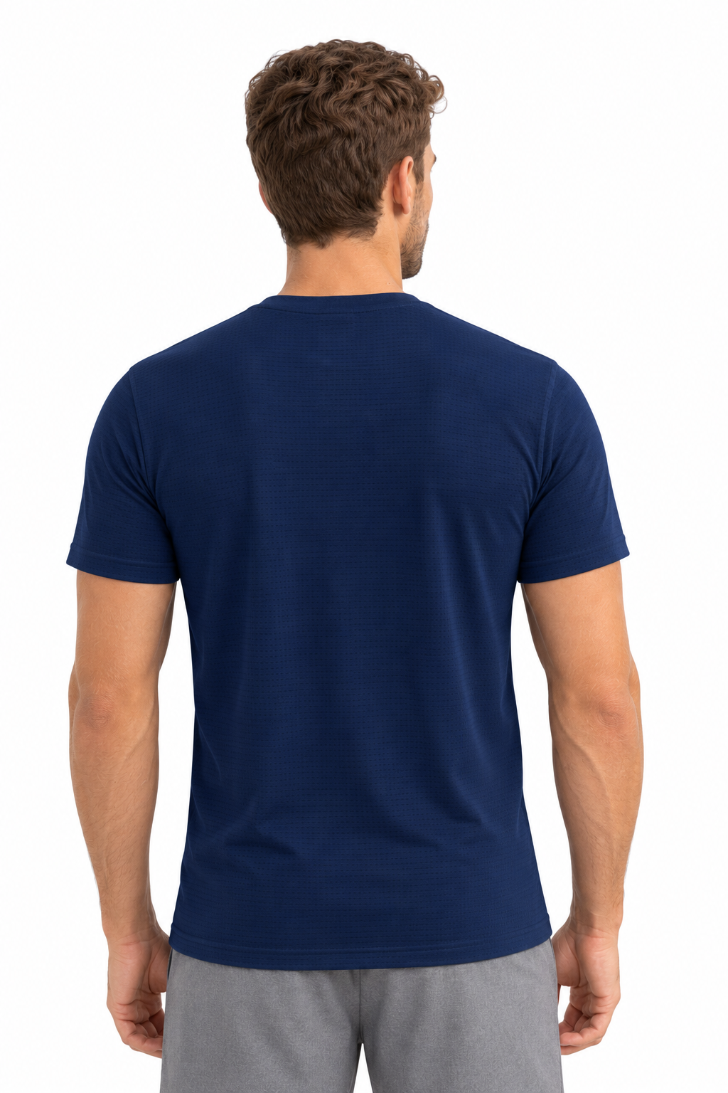 Driknit DK 05 Men’s Dry Knit Gym T-Shirt  3 Pcs Pack– Wrinkle Free, Sweat Absorbent, Quick Dry | Running, Training & Workout Tee -(Navy Blue, Turquoise blue, Pine Green)