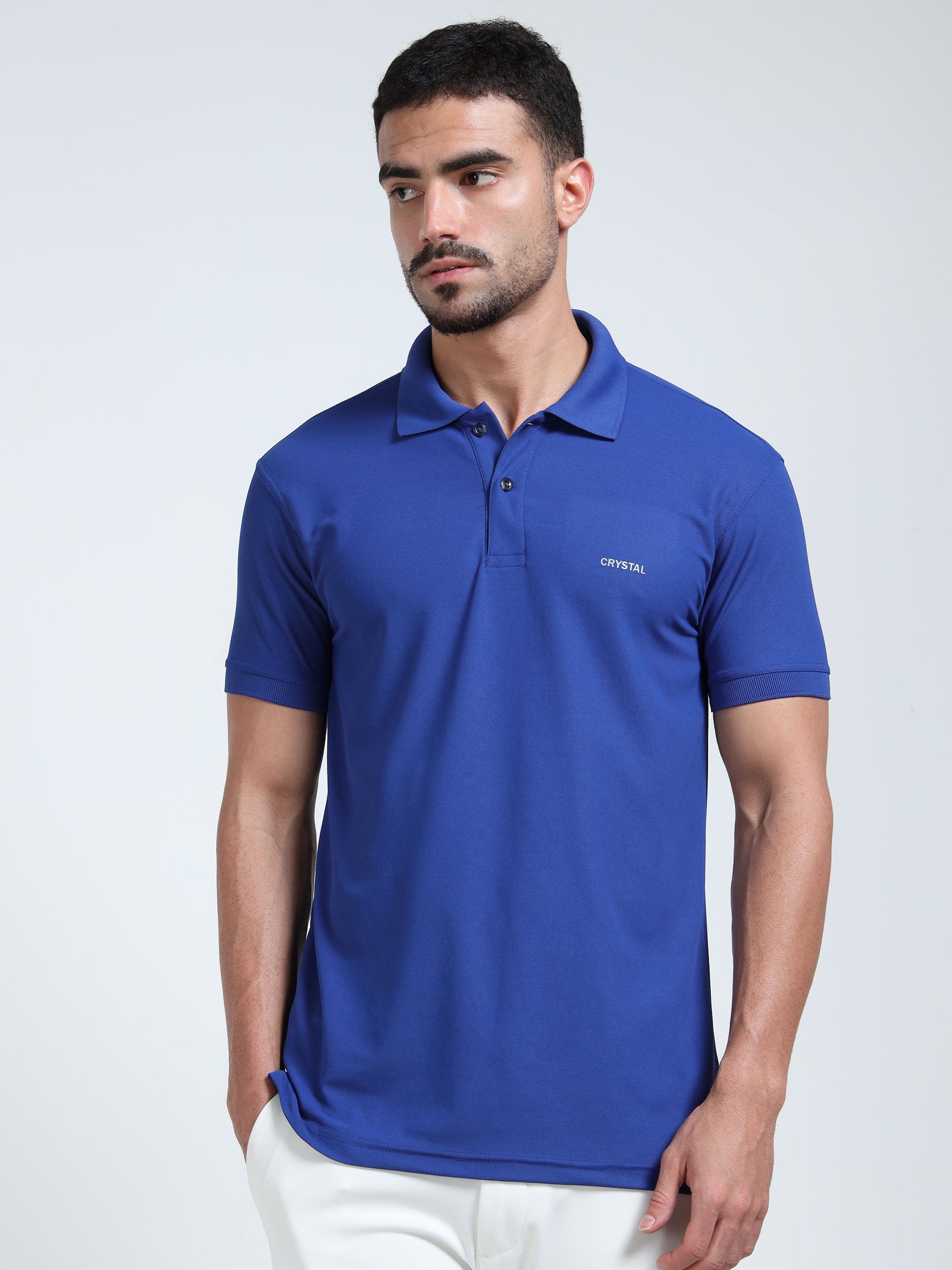 DK 01 polo t-shirt-Imperial Blue