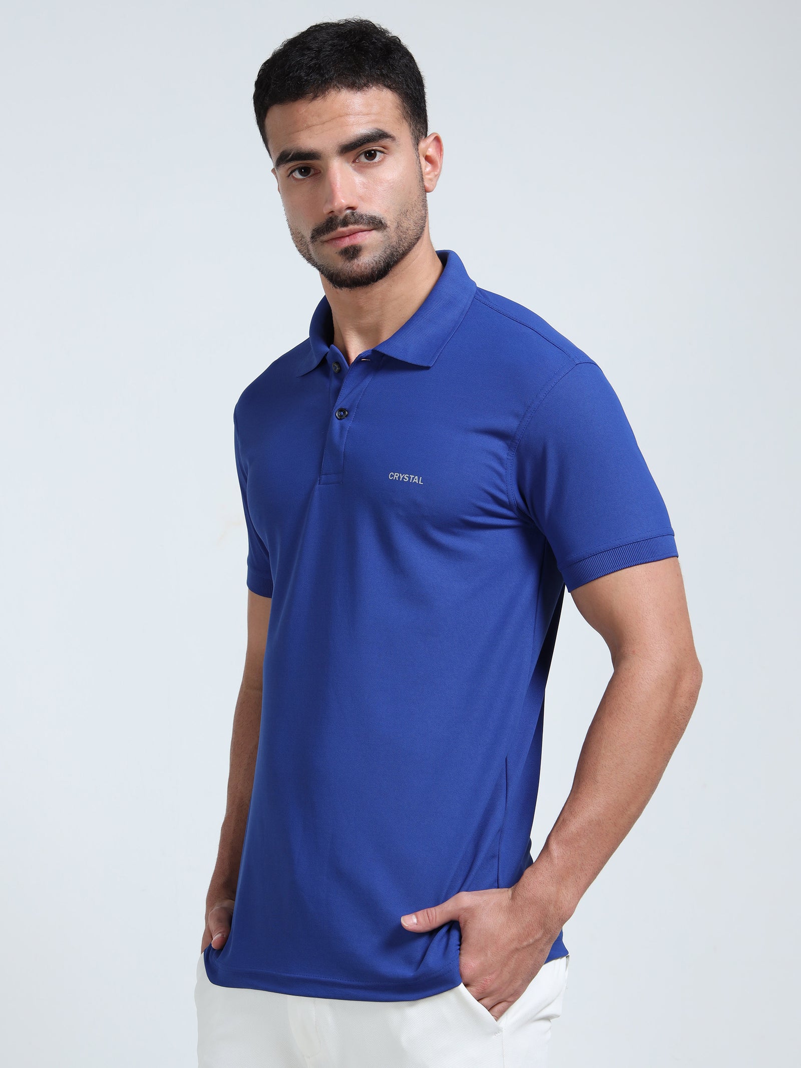 DK 01 polo t-shirt-Imperial Blue