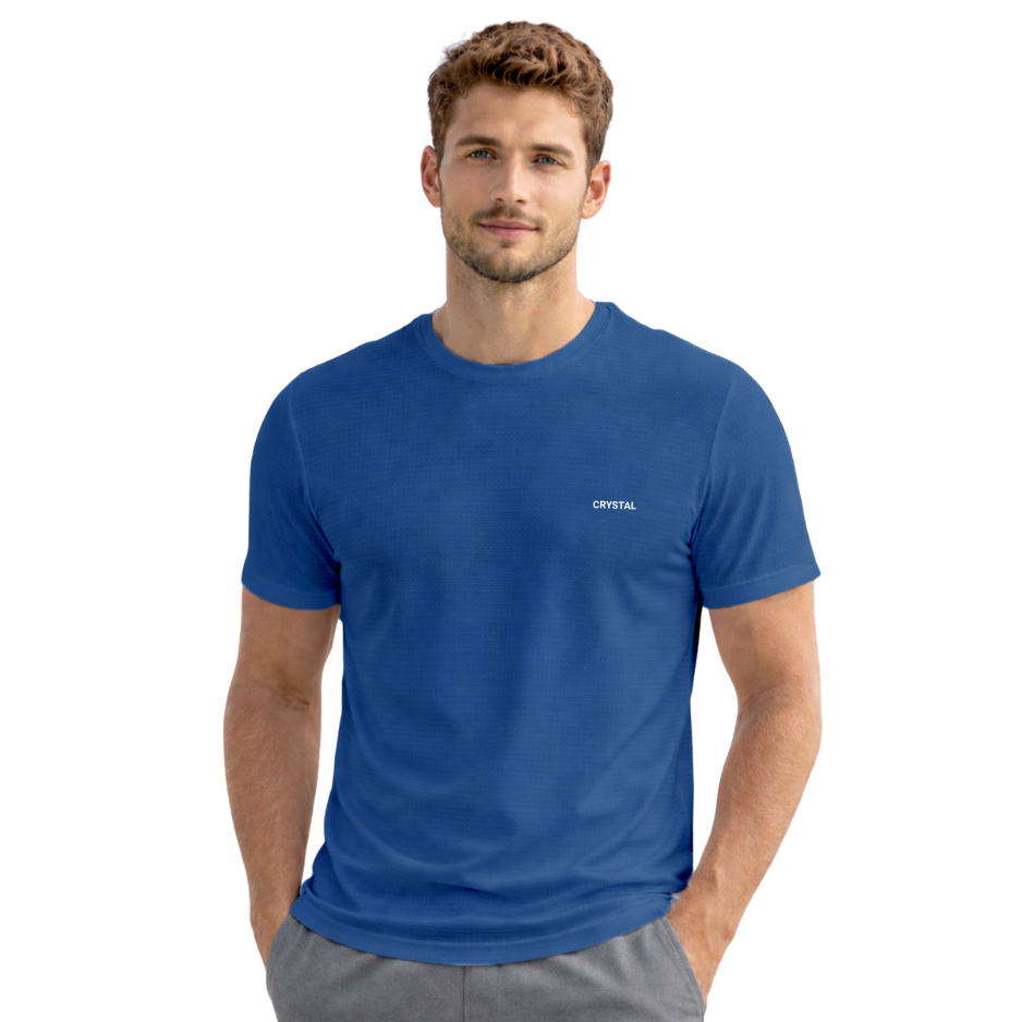 Driknit DK 05 Men’s Dry Knit Gym T-Shirt  3 Pcs Pack– Wrinkle Free, Sweat Absorbent, Quick Dry | Running, Training & Workout Tee -(Turquoise Blue , Olive Green , Pine Green)