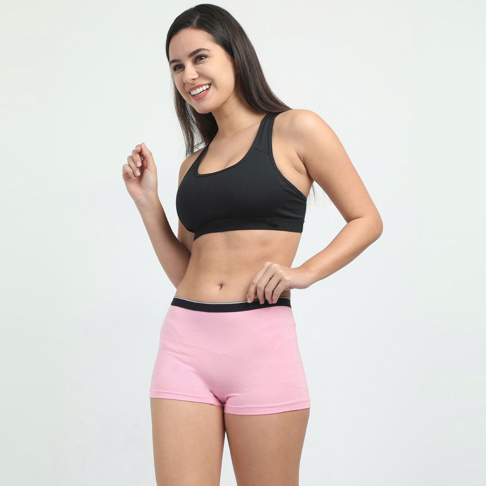 Date Modal Elastane Boyshorts - Blossom