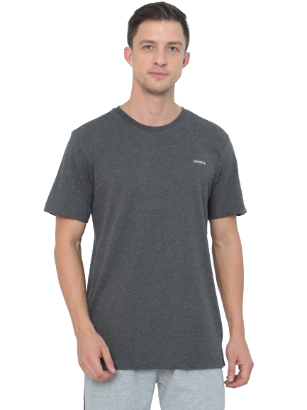 Crew T-Shirt - Charcoal Melange