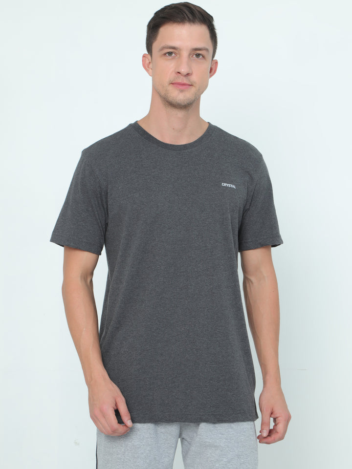 LE 03 Crew T-shirt - Charcoal Melange