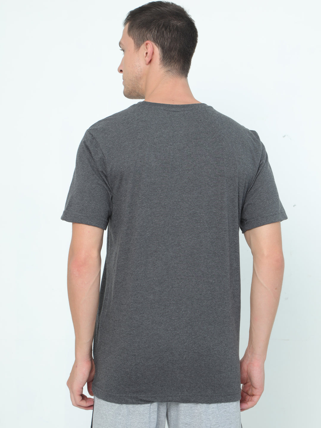 LE 03 Crew T-shirt - Charcoal Melange