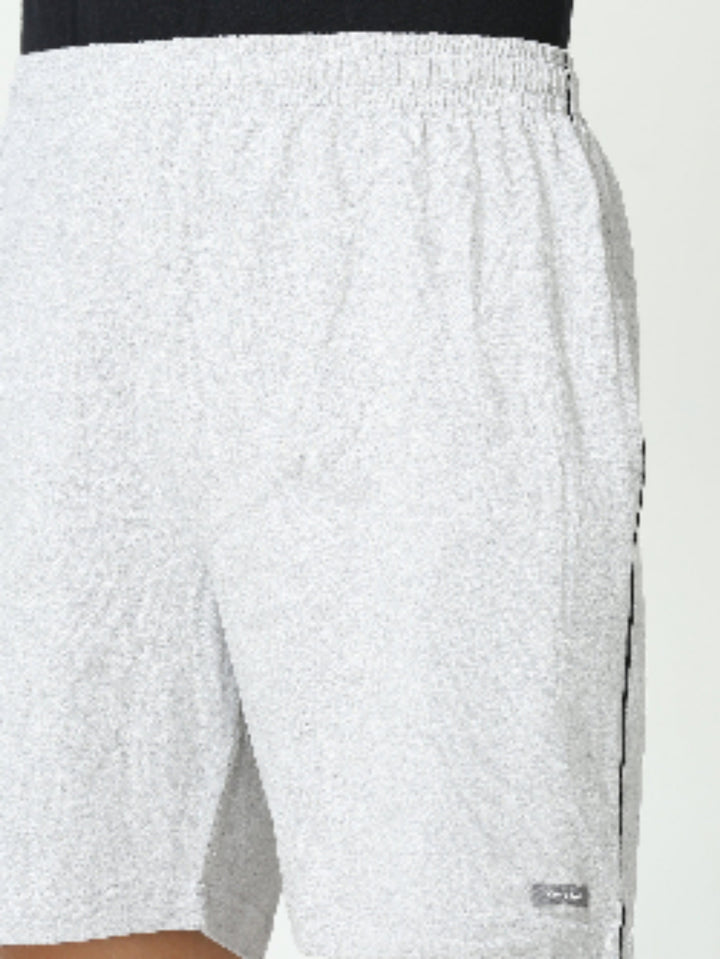 Knit Shorts-Grey melange