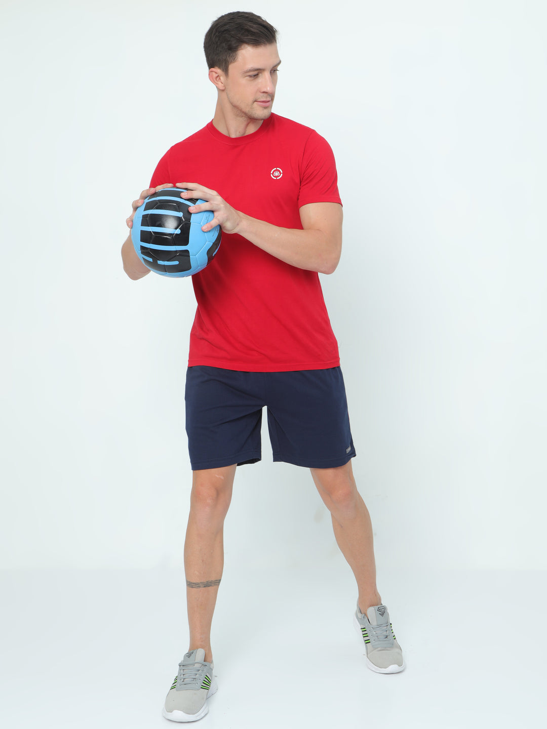 Knit Shorts-Navy