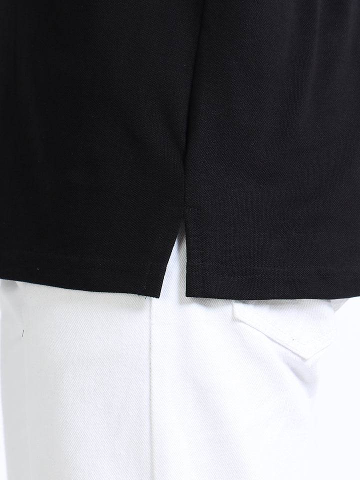 LE 21 Polo T-shirt with Pocket-Black