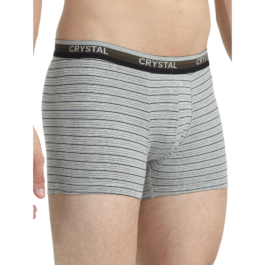 Stripo Cotton Elastane Stretch Trunks - Assorted (Pack of 2) view 4