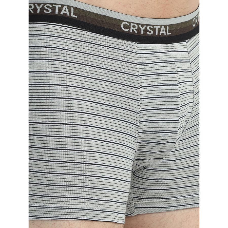 Stripo Cotton Elastane Stretch Trunks - Assorted (Pack of 2) view 6