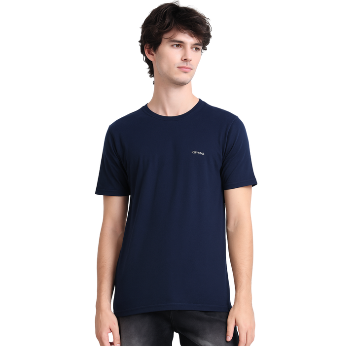 BU 07 Basic T- shirt  (Pack of 3) - (Navy, Olive Green, Light blue)