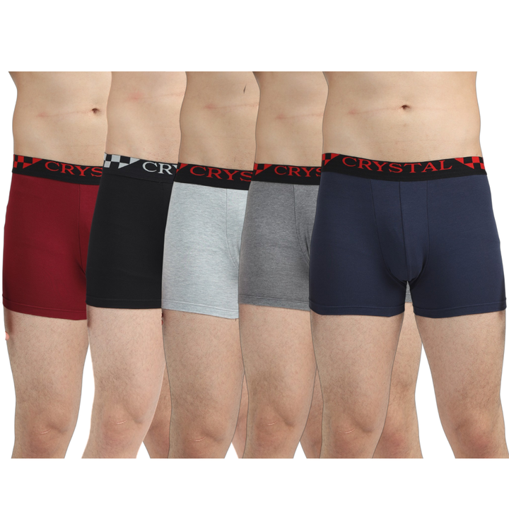 Lido Cotton Elastane Stretch Trunks - Assorted (Pack of 5)