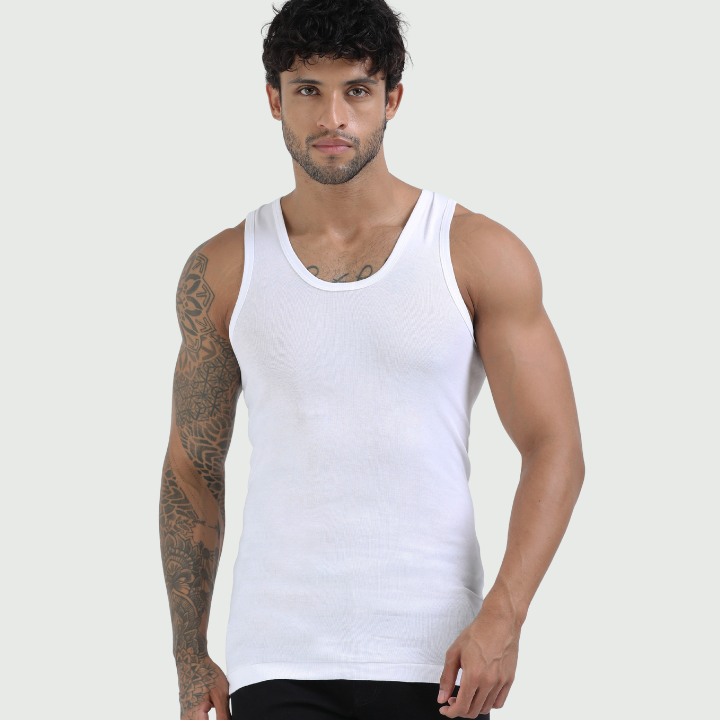CA 302 Rib Sleeveless Vest RN